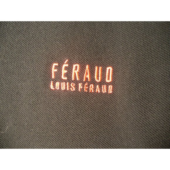 Louis Ferauo black golf, tennis polo shirt Medium 38" chest, women's polo - Picture 5 of 9
